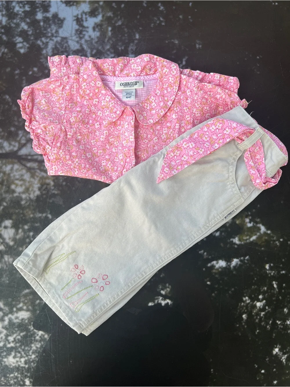 Vintage 2004 OshKosh B'Gosh Toddler Girls 2-Piece Matching Set Y2K 4T